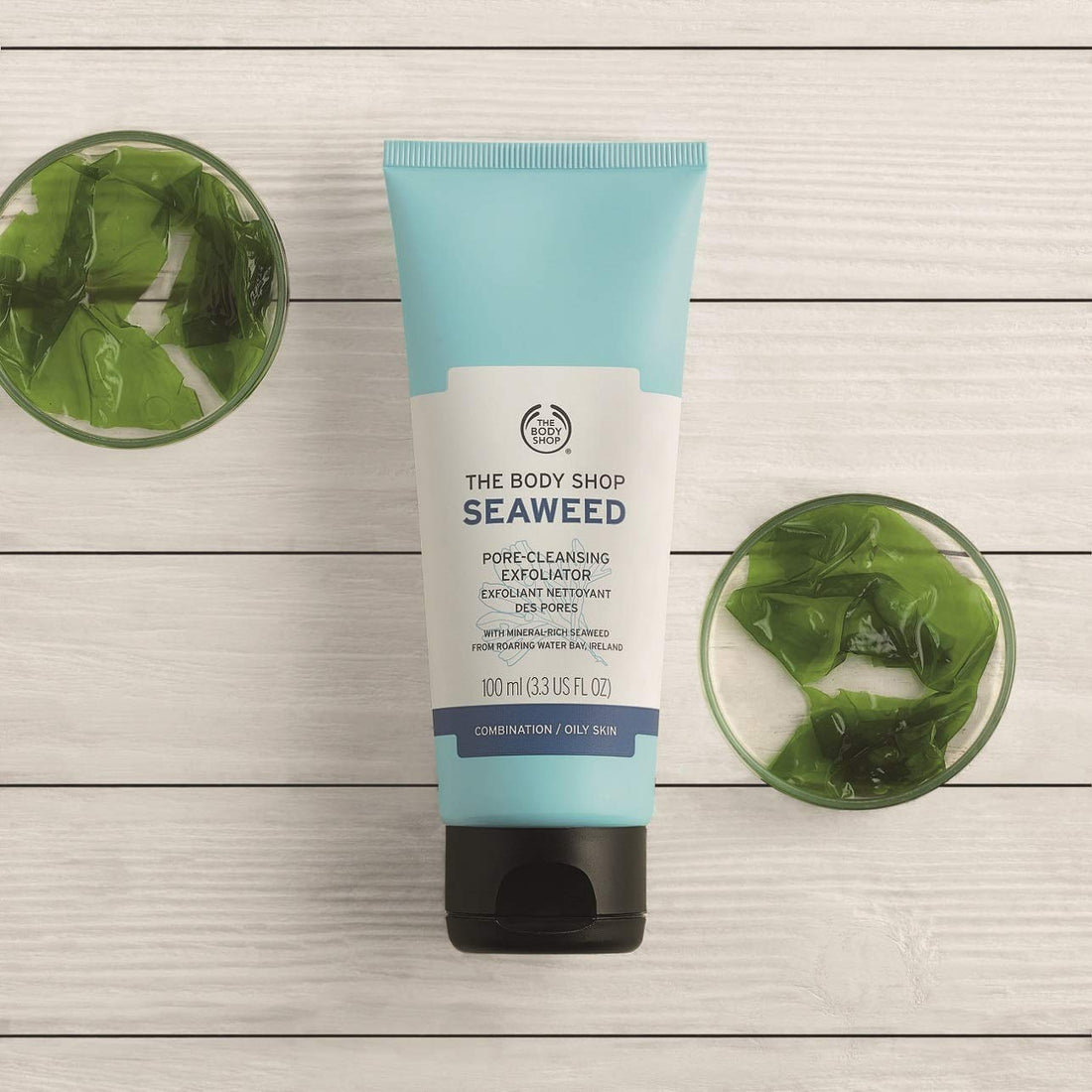 The Body Shop Seaweed Pore-Cleansing Facial Exfoliator, 3.3 Fluid Ounce
