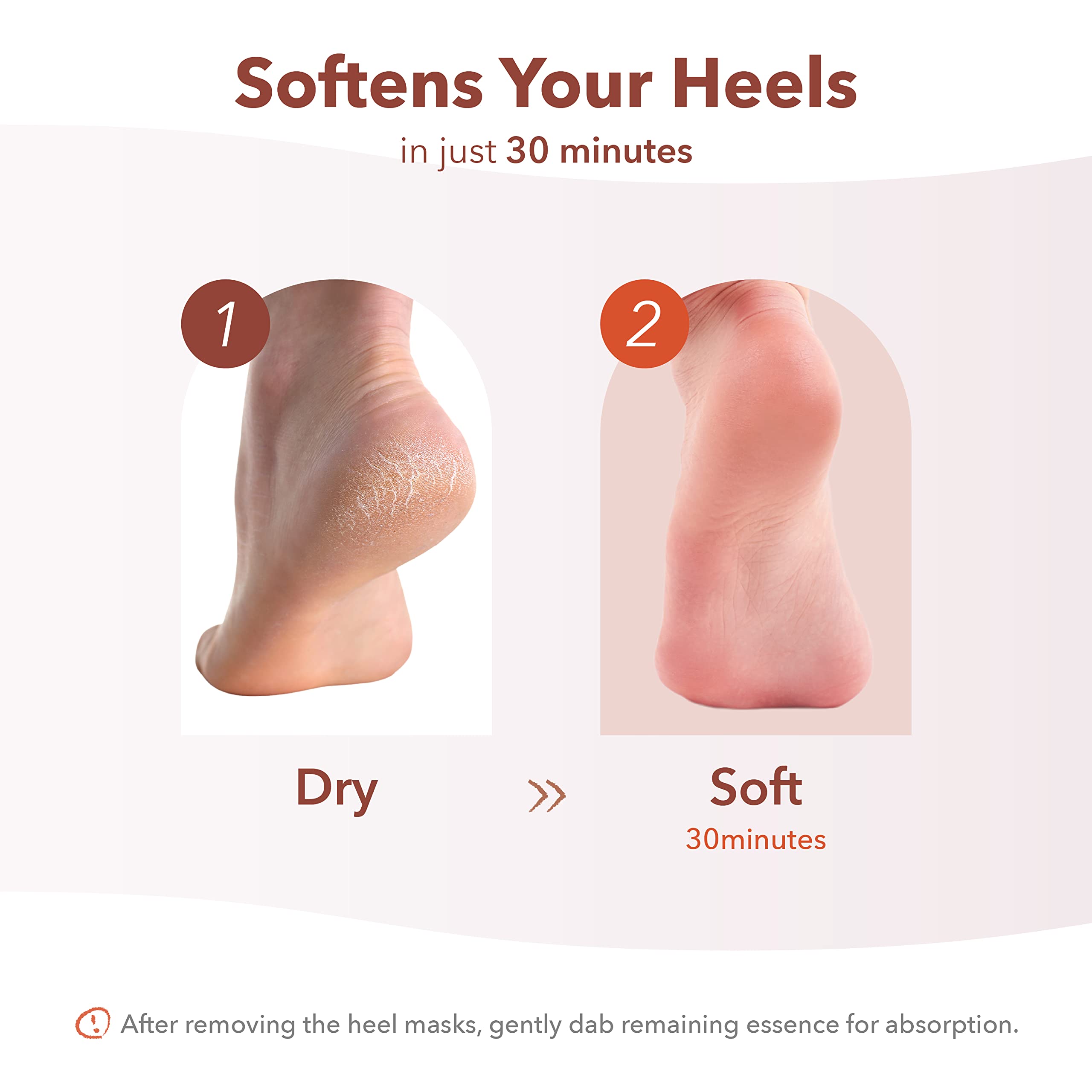 PUREDERM Instant Softening Heel Mask 0.63oz/ Korean beauty/Moisture foot mask, Foot mask, Foot care, Heel mask, Foot spa, Self foot care, Heel patch