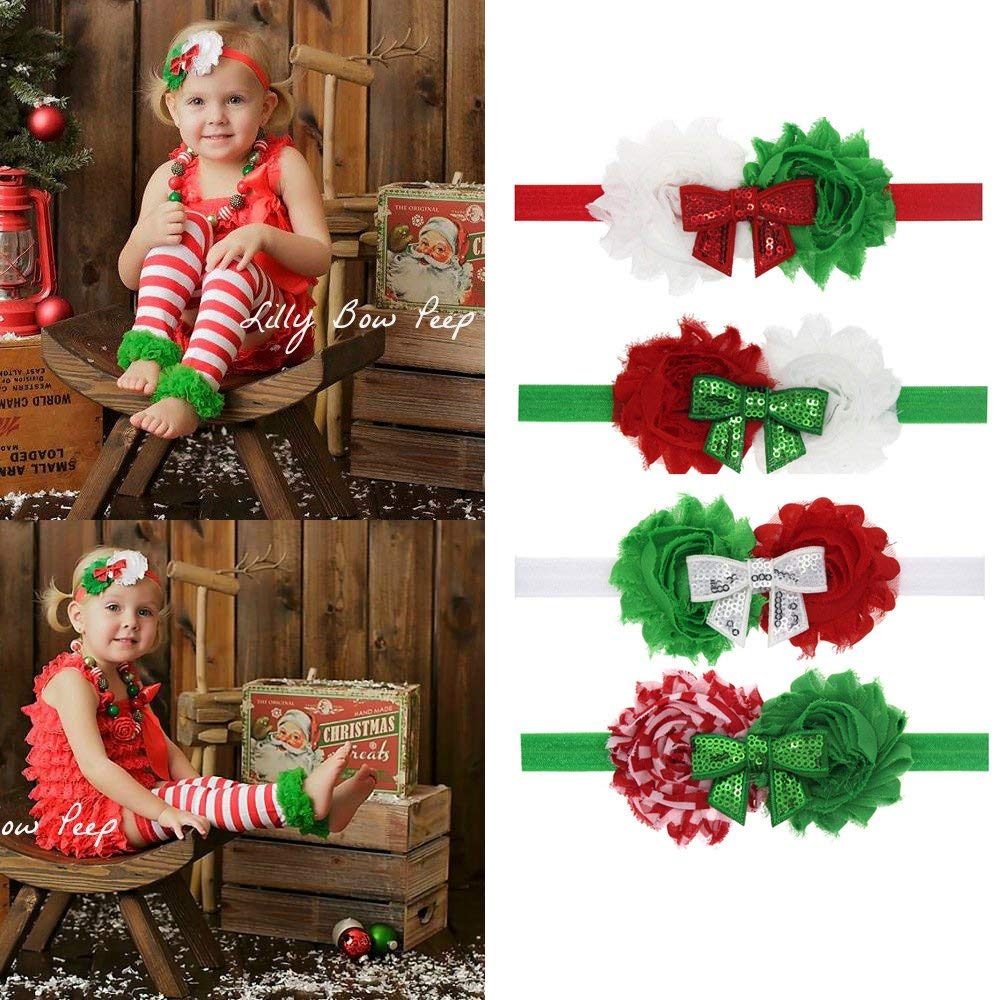 BinaryABC Christmas Headbands Hairband Hair Bows,2PCS(Random Color)
