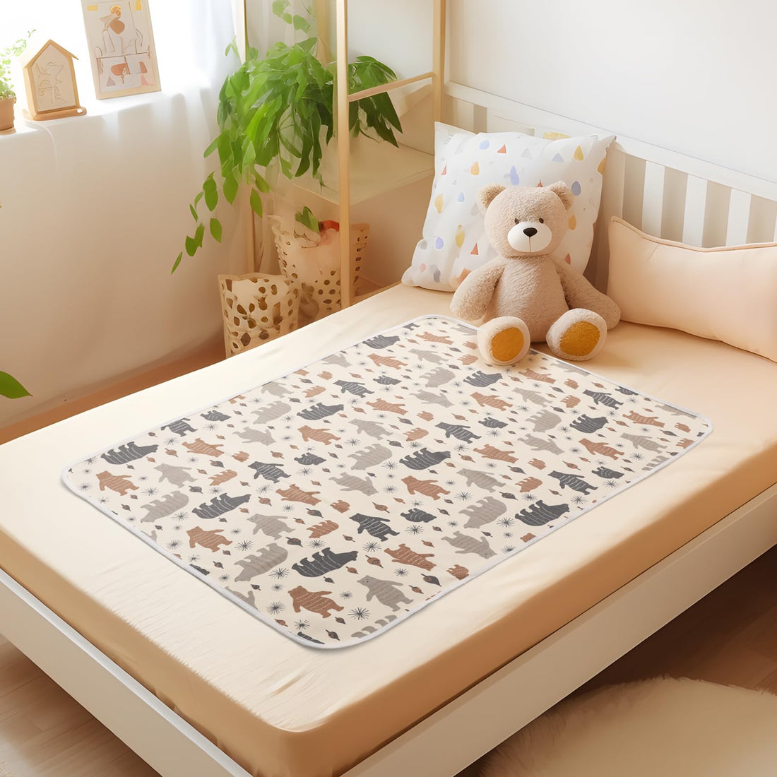 YIVEKO Baby Waterproof Bed Pad Washable Mattress Pad Reusable Underpads Bed Wetting Incontinence Cover for Baby Toddler Children and Adults