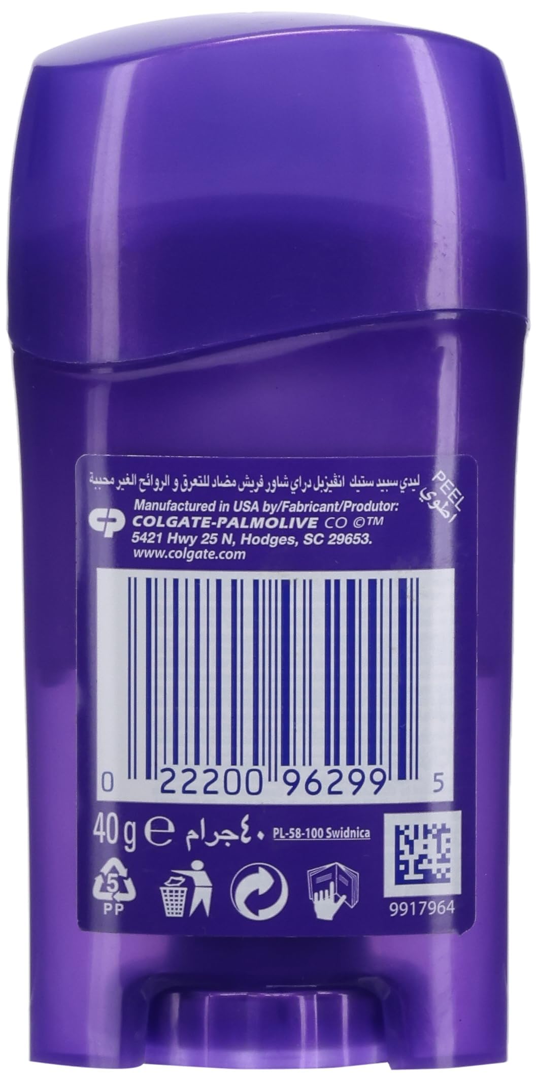 Lady Speed Stick Anti-Perspirant & Deodorant, Invisible Dry, Shower Fresh, 1.4 oz (39.6 g)