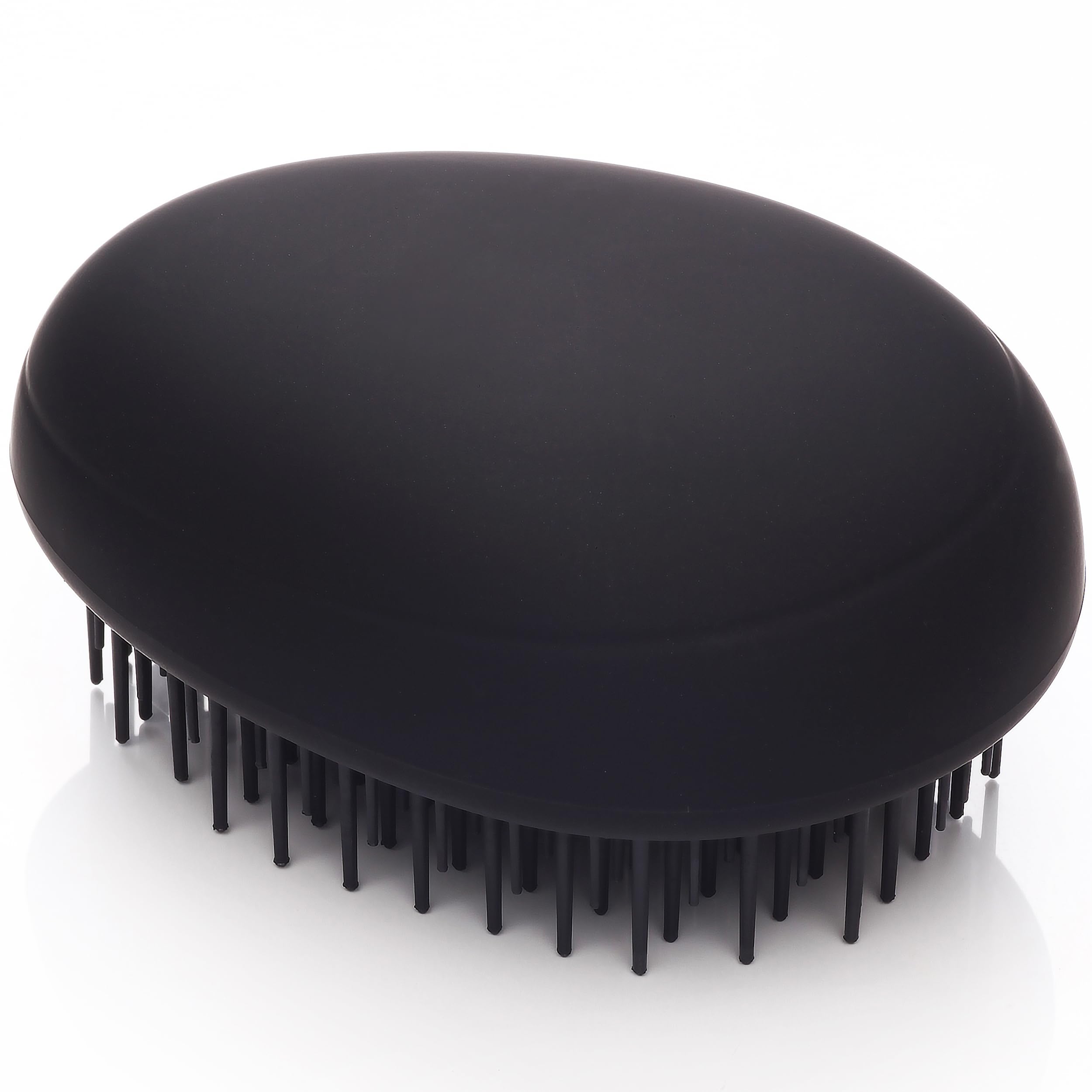 KENT Pebble Matt Black Hair Brush | Stylish & Functional | Smooth & Detangle | For All Hair Types