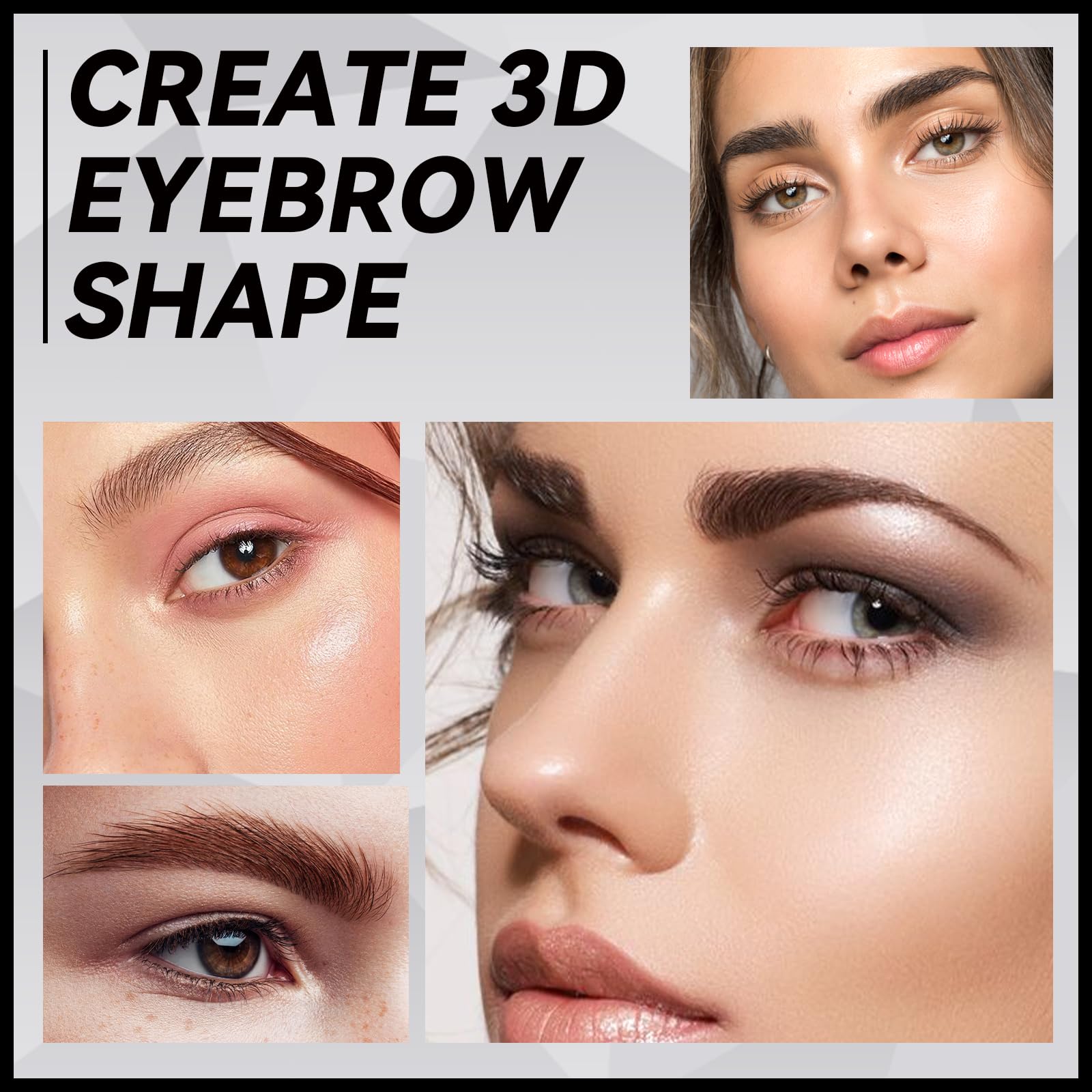 Teenanseen Eyebrow Gel, Long-Lasting Brow Gel for Styling and Sculpting, Waterproof Eyebrow Wax Kit For Holding Brows In Place, Clear Brow Gel Without Residue, Eyebrow Glue for 3D Brow Freeze 1 Pack