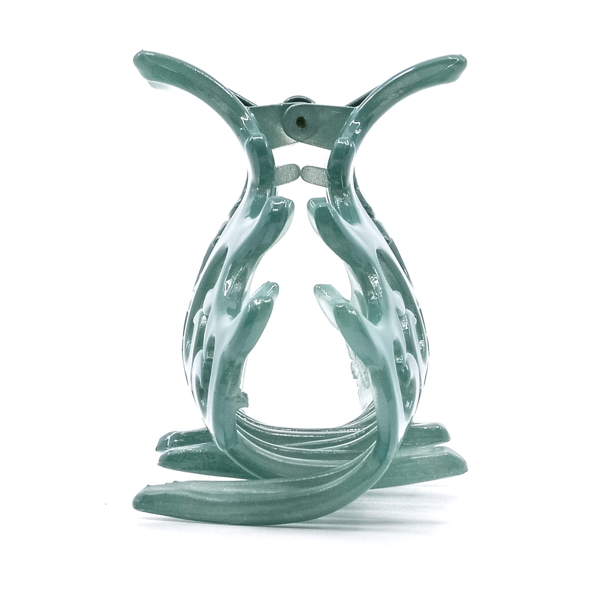 Camila Paris French Hair Clips for Women, Large Green, Antique, Girls Hair Claw Clips Jaw Fashion Durable and Styling Hair Accessories for Women, Made in France