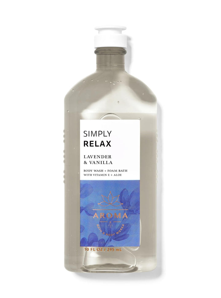 Bath & Body Works Aromatherapy Sleep - Lavender + Vanilla Body Wash & Foam Bath, 10 Fl Oz
