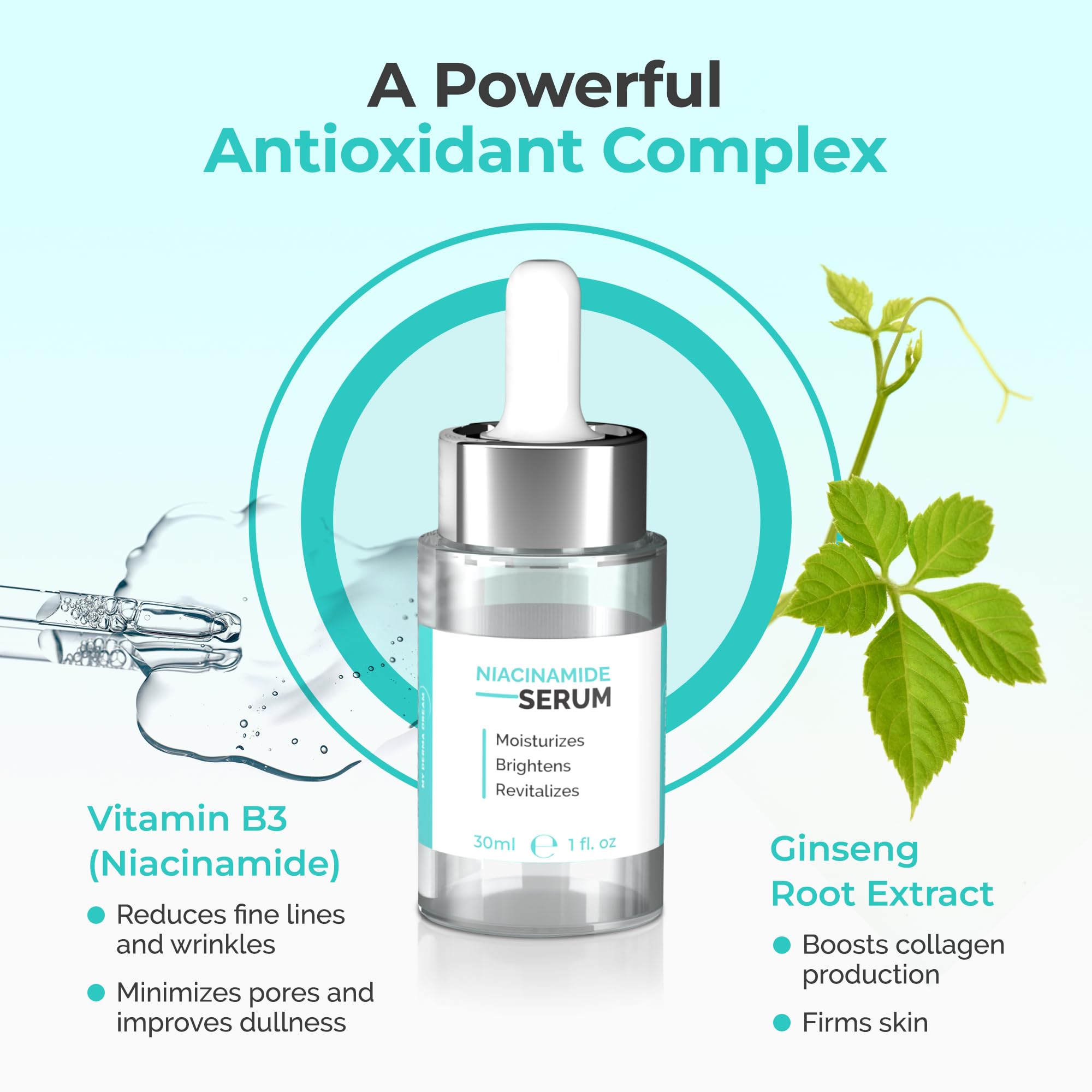 MY DERMA DREAM | Niacinamide Serum 5% for Face - Aids in Minimizing Pores, Fading Dark Spots, and Reducing Redness - Rich in Antioxidant Vitamin B3 - Anti-Aging Face Serum