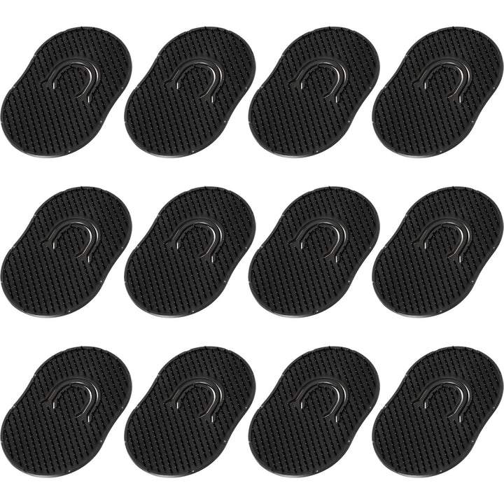 Boao 12 Packs Men's Hand Combs with Portable Soft Scalp Massage Brush for Hair, Travel, and Pets (Black)