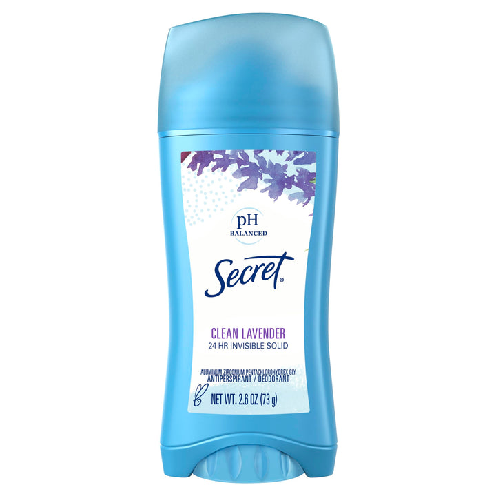 Secret Invisible Solid Antiperspirant & Deodorant-Clean Lavender-2.6 oz