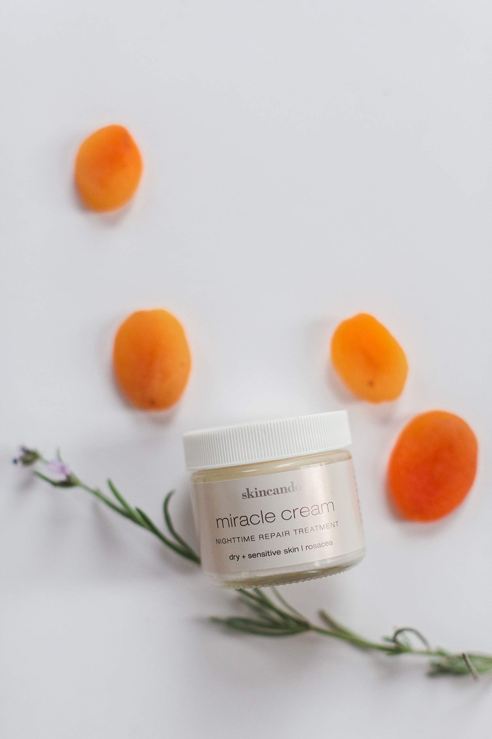 MIRACLE MOISTURIZER CREAM by Skincando 2 0z - All Natural - Organic - Intensive Moisturizer - Contains Organic Apricot Kernel Oil - Grapefruit Seed Extract - Lavender Essential Oil - Spearmint Oil