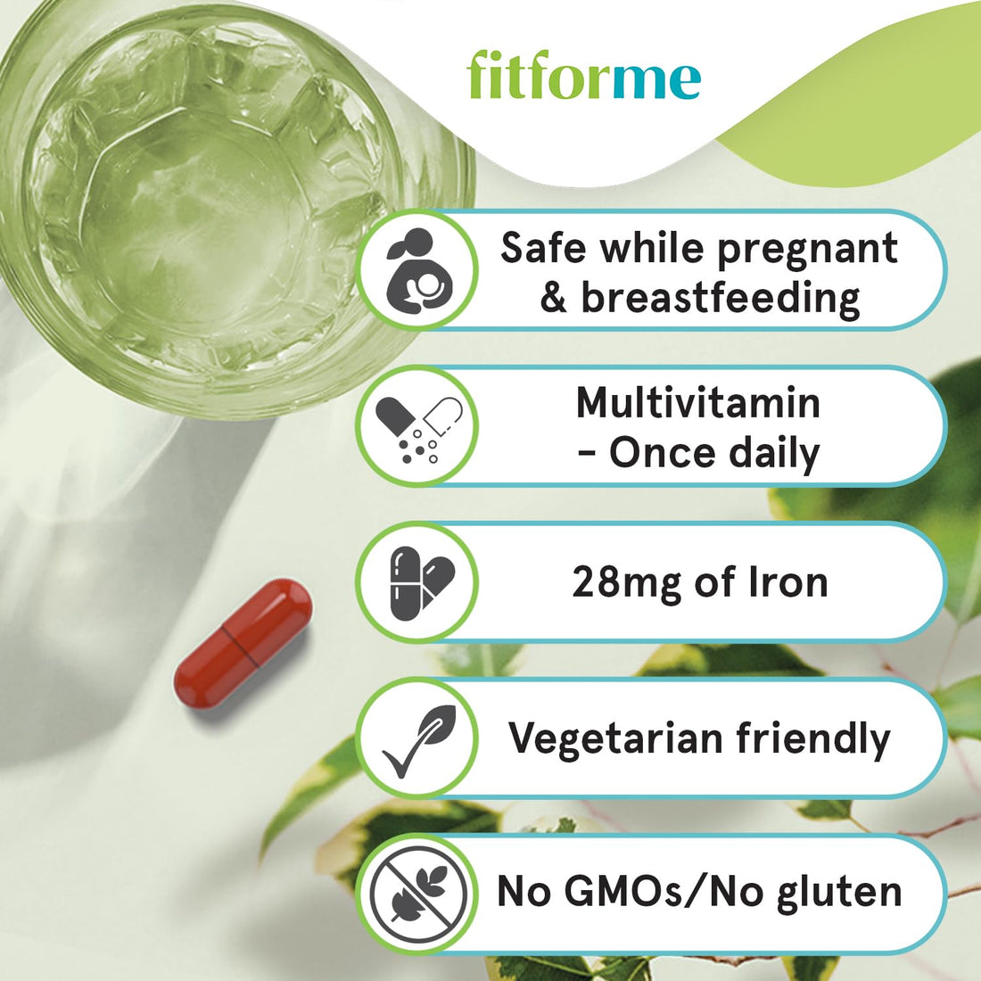 FitForMe Bariatric Multivitamins with Iron After Gastric Sleeve - One a Day WLS Optimum Capsule Starter Pack - 30 Days Supply of Vitamins & Minerals, Scientifically Proven