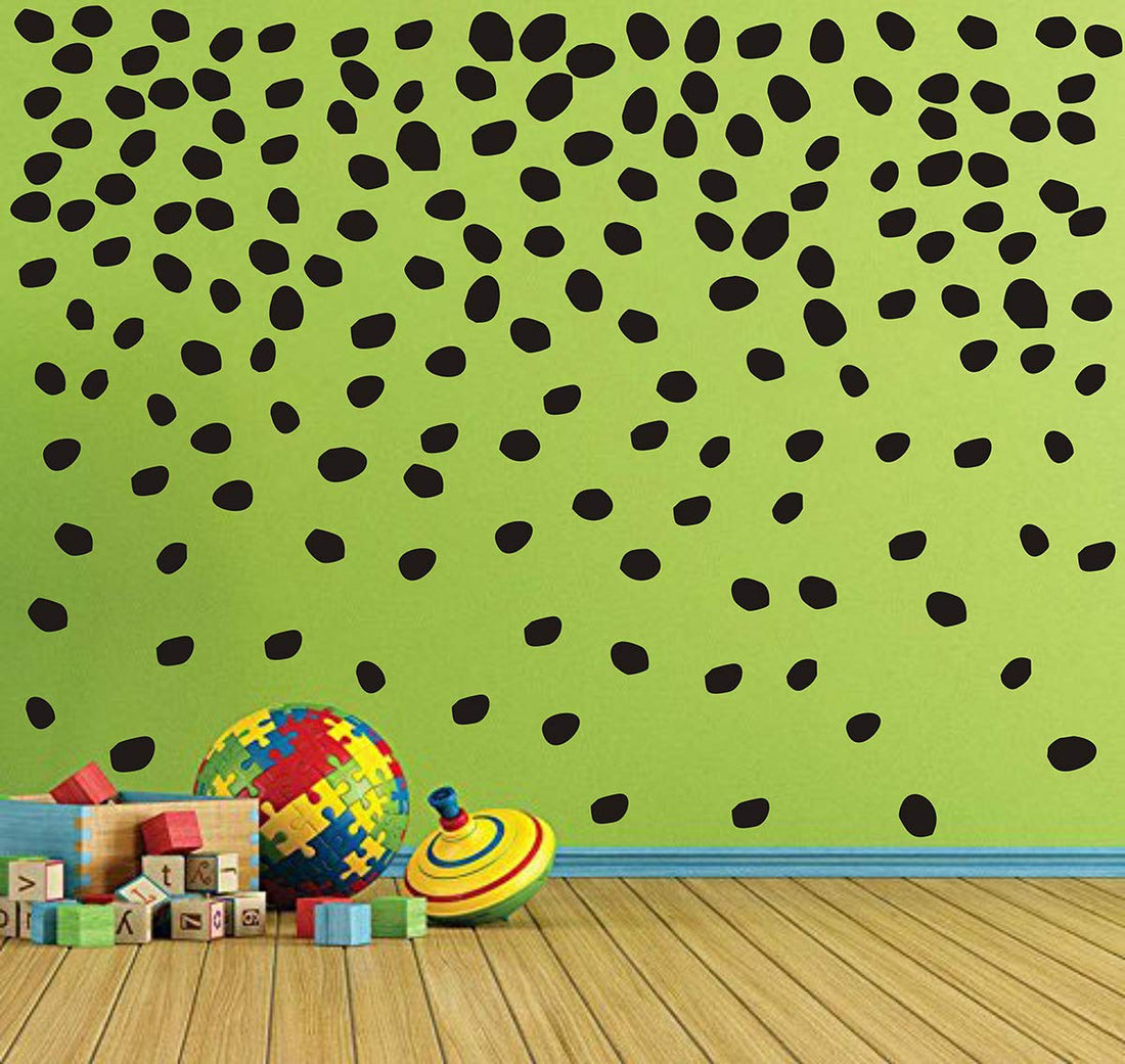 Polka Dots Wall Decal Irregular Dots Wall Decal Removable Vinyl Polka Dot Decor Modern Wall Sticker Nursery Wall Decor
