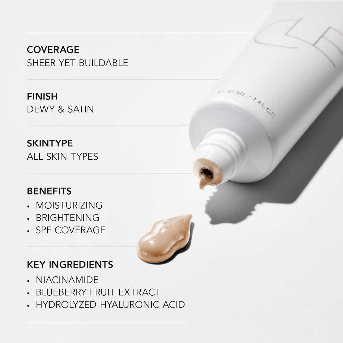 CLE Cosmetics CCC Cream Foundation 30ml 1fl oz with SPF 50 - Deep Shade