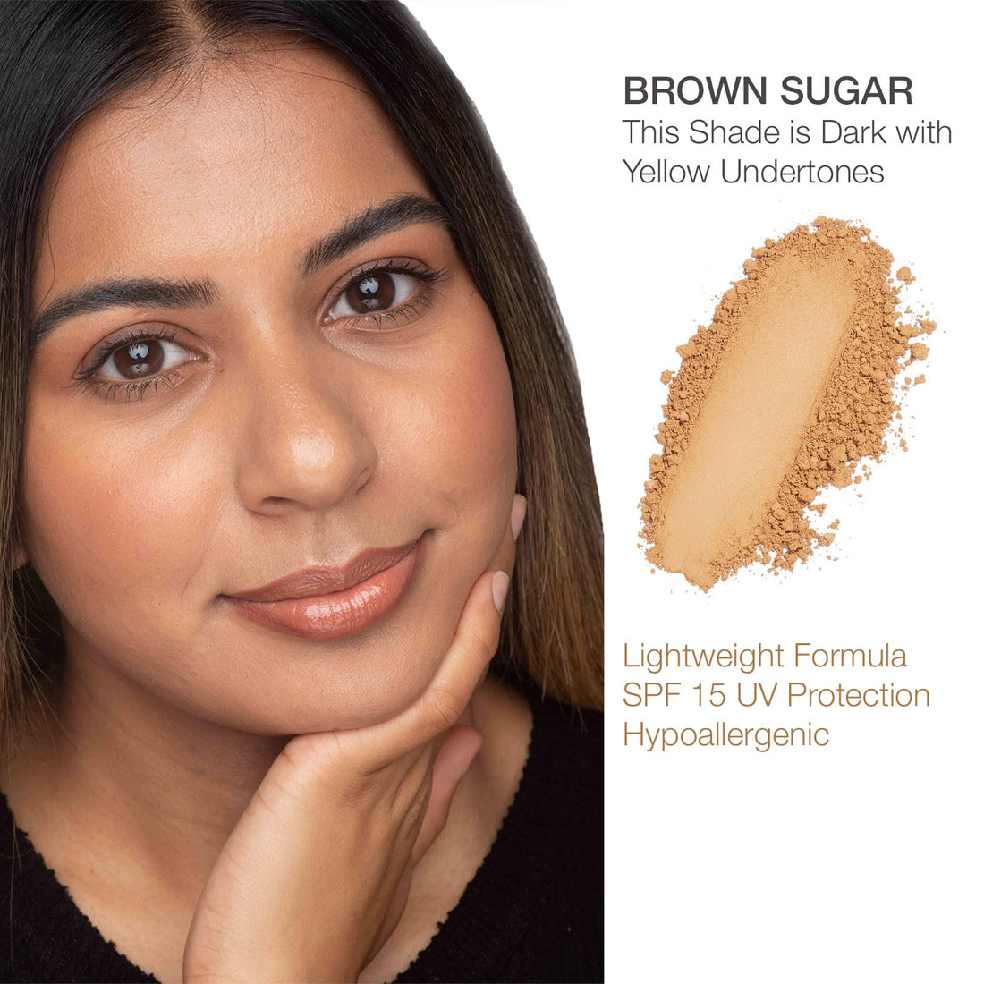 Bella Pierre Compact Mineral Foundation in Brown Sugar, 0.35-Ounce
