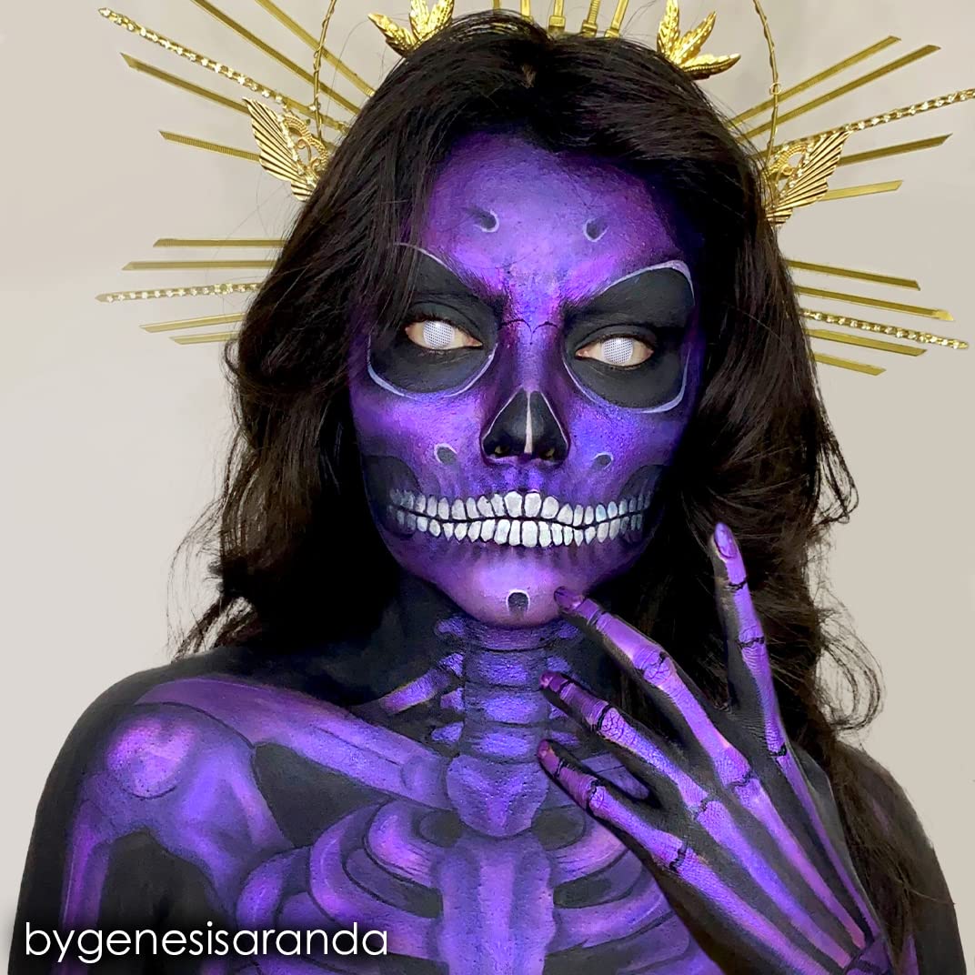 Mehron Makeup Paradise Makeup AQ Face & Body Paint (1.4 oz) (Brillant Violine Purple)