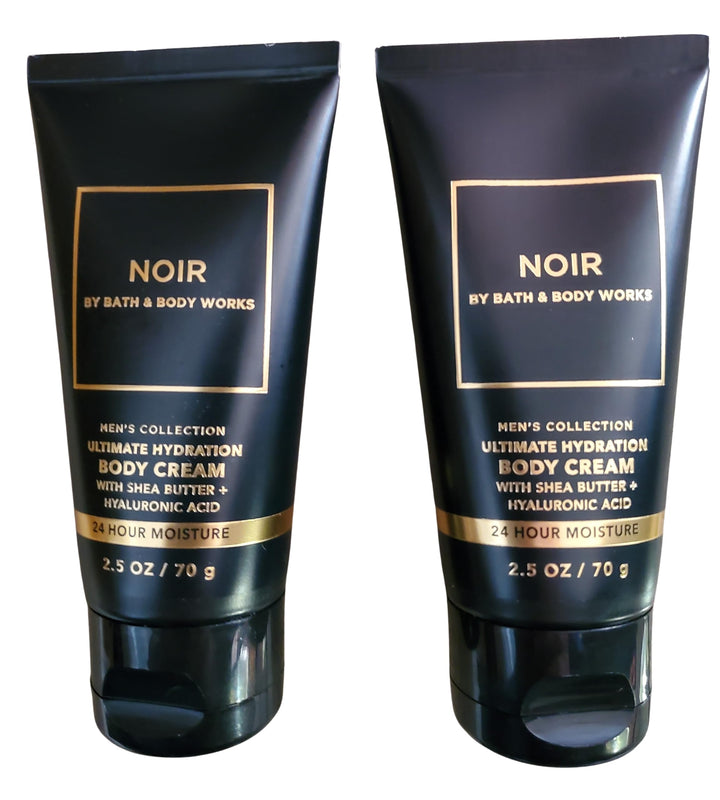 Bath & Body Works Noir Travel Size Ultimate Hydration Body Cream 2.5 Ounces Pack of 2