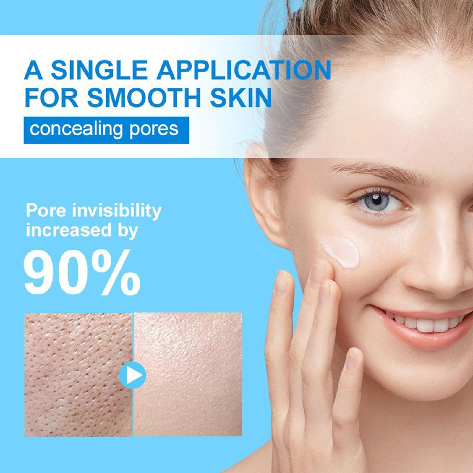 Grospe Pore Invisible Cream,Pore Shrinking Invisibility Cream,Pore Minimizer & Reducer for Face,Oil Control Firming,Tightening Pores,Moisturizing,Lightens Fine Lines Conceals Pores Cream