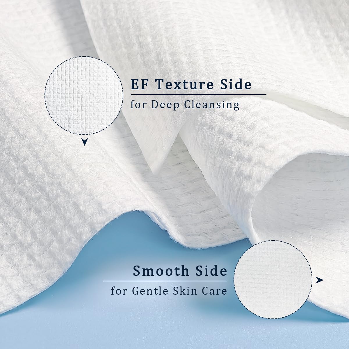 DewVera Disposable Face Towel, 10×12 Ultra Soft Thick Face Wipes Paper Towels, Lint-Free Single Use Washcloth Makeup Remover Dry Wipes Towelette Face Cloth For Sensitive Skin Cleaning, 50 Ct 1 Pack