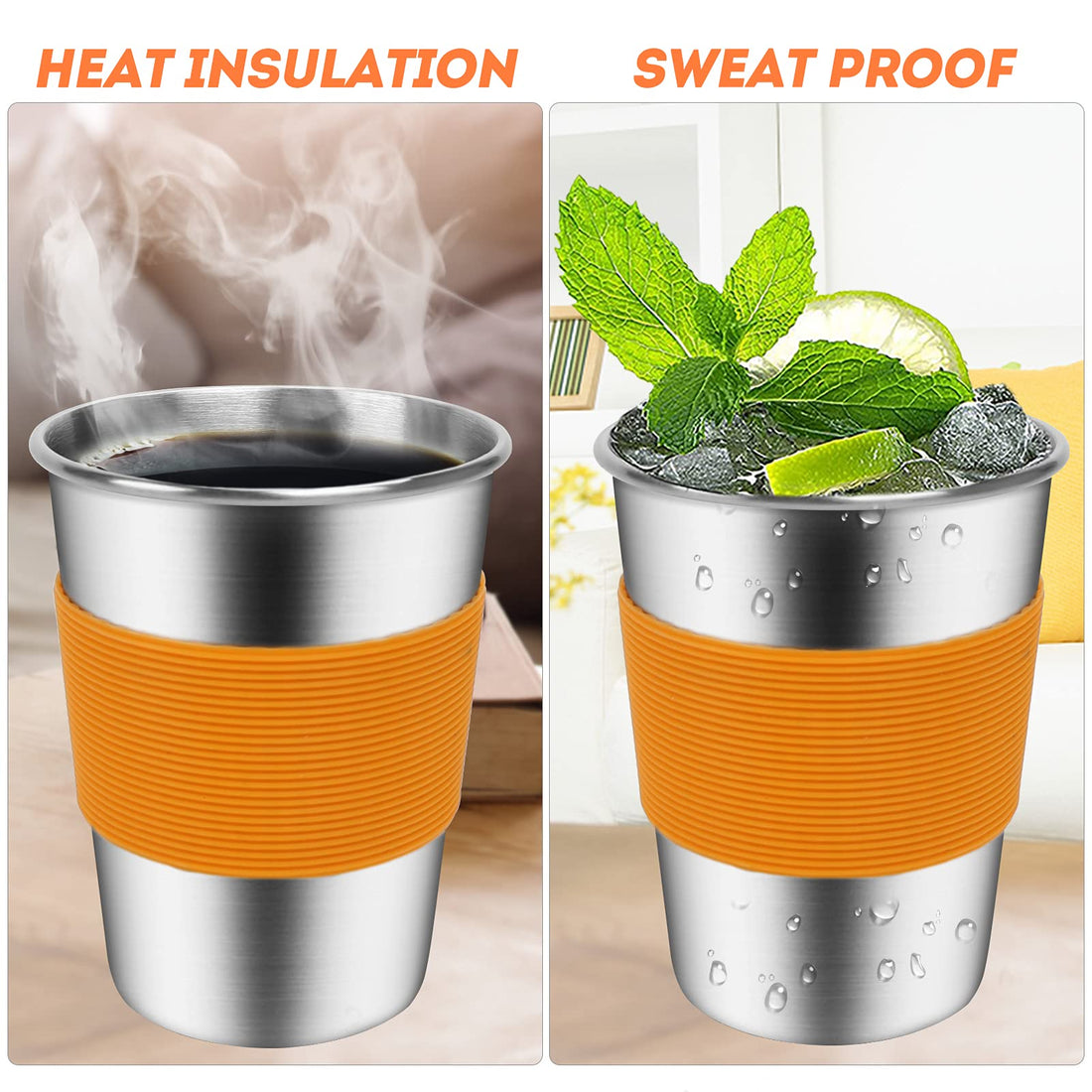 Vermida Kids Cups with Straws and Lids, 5 Pack 12oz Spill Proof Toddlers Straws Tumbler with Lids, Stainless Steel Sippy Cups with Lids for School, Outdoor