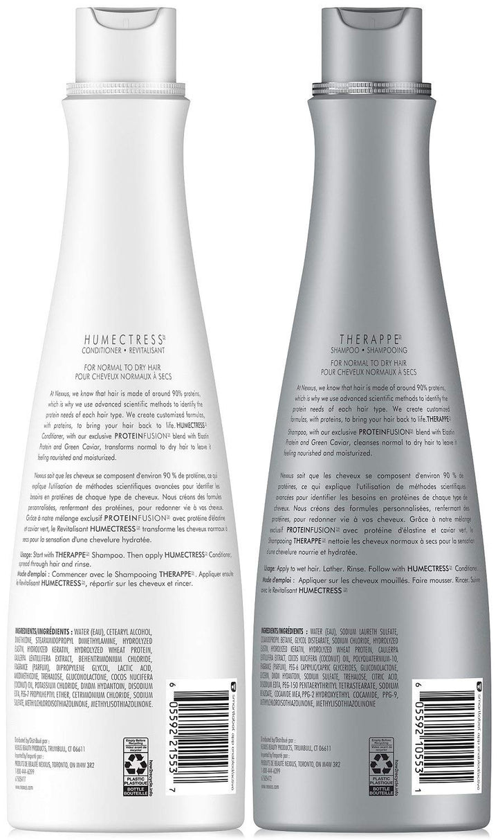 Nexxus Shampoo & Conditioner Combo Pack, Therappe Humectress, Caviar Complex, 13.5 Oz Each