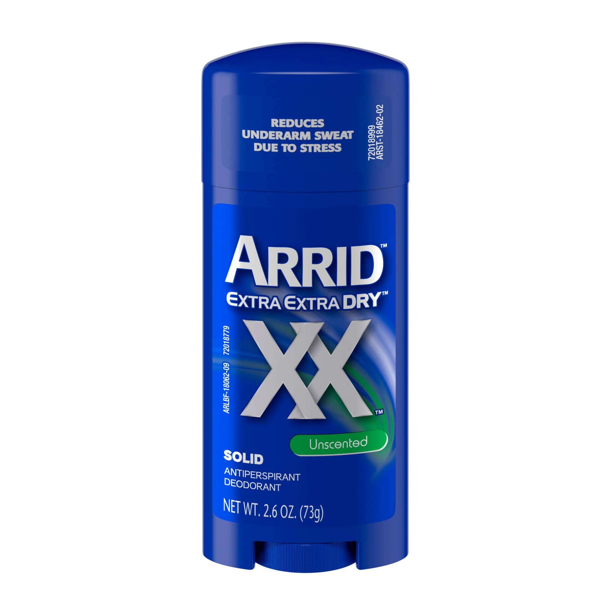 Arrid XX Solid Antiperspirant Deodorant, Unscented, 2.6 Oz (Pack of 6)