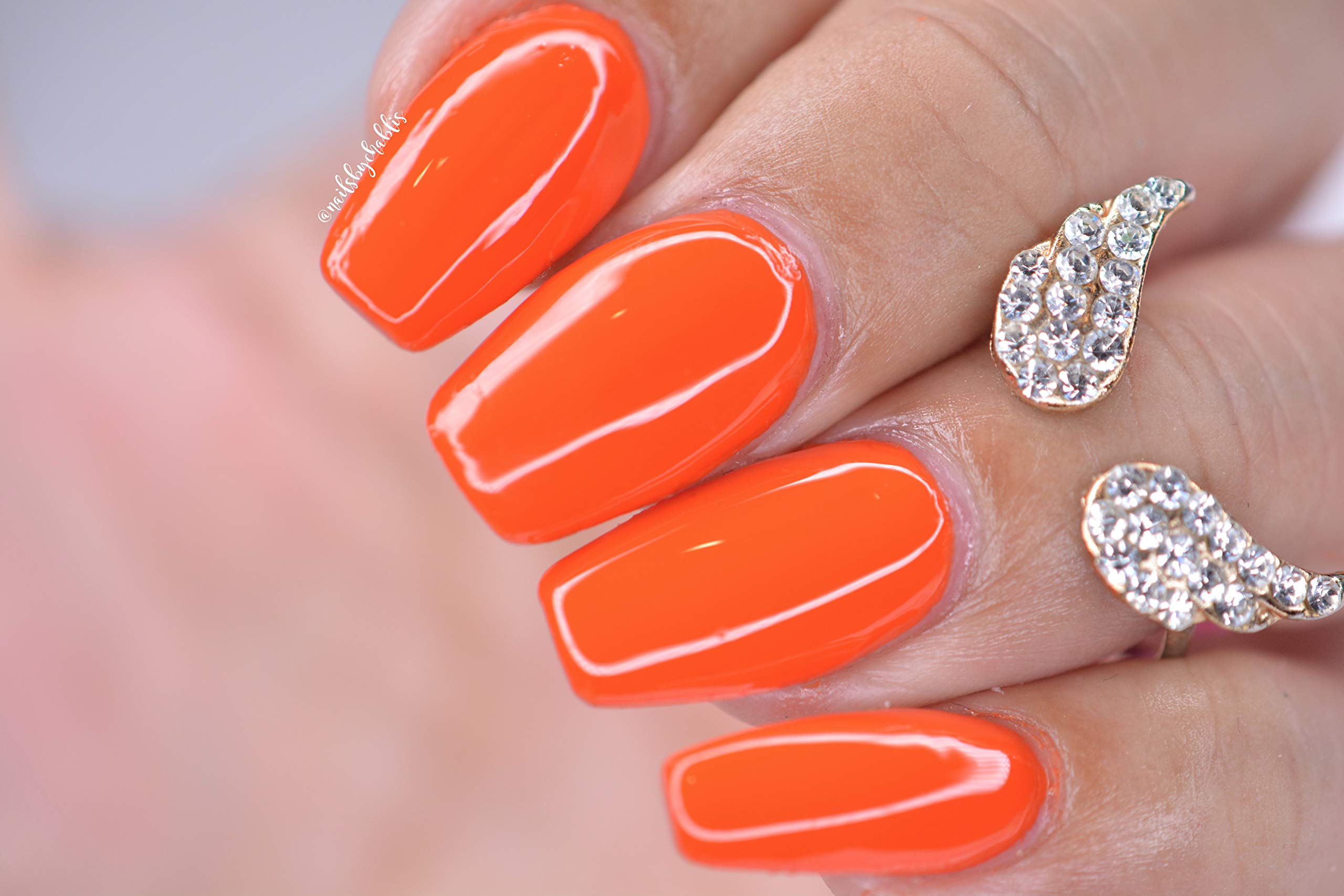 AIMEILI Shellac Soak Off UV LED Gel Nail Polish - Orange Sweetie (027) 10ml