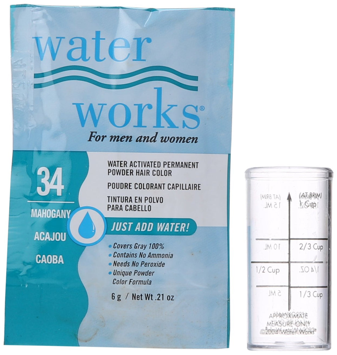 Waterworks Permanent Powder Hair Color #34 Mahogany