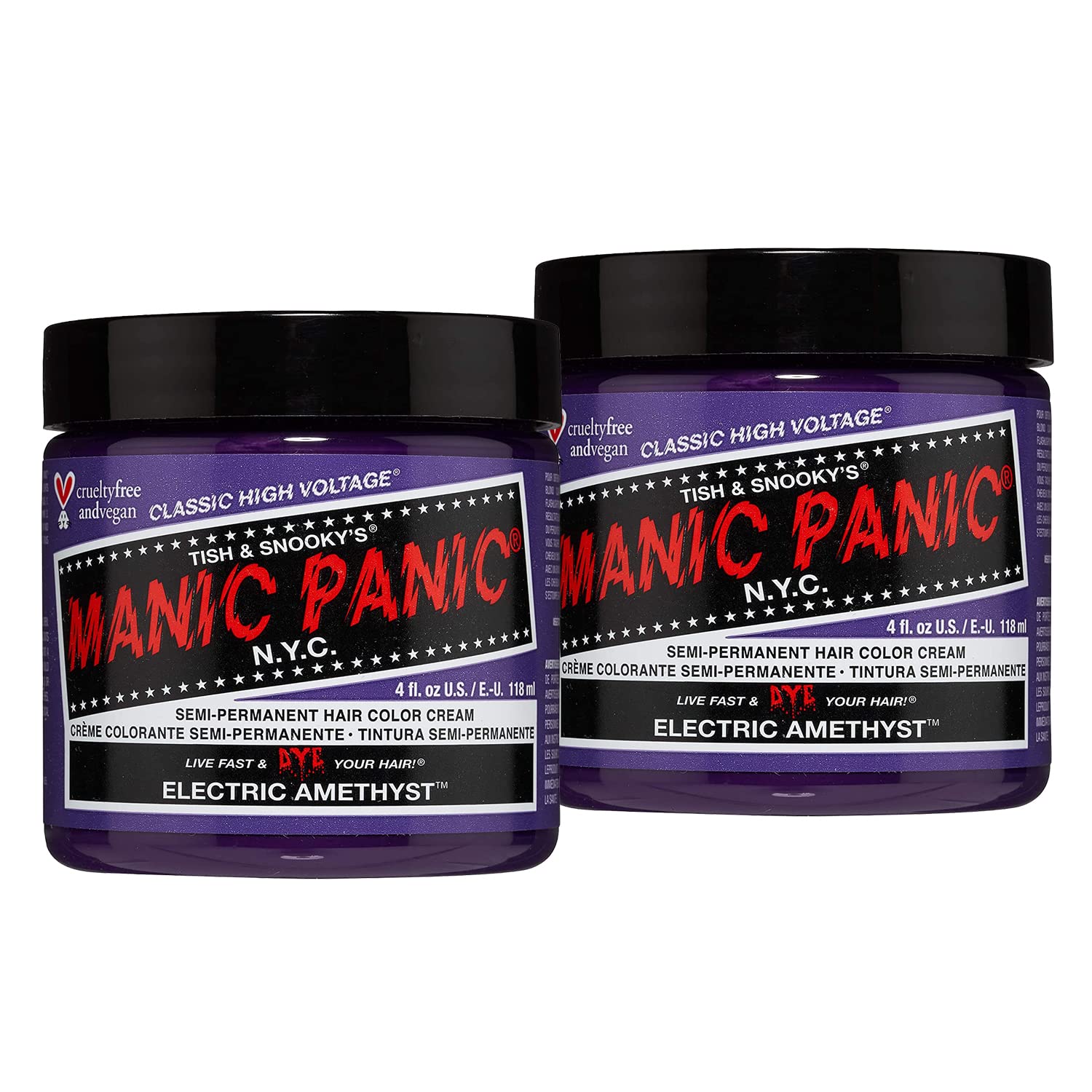 MANIC PANIC Electric Amethyst Hair Dye 2 Pack