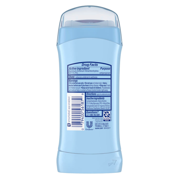 Suave Deodorant 2.6 Ounce 24Hr Coconut Kiss Invisible Solid (76ml) (6 Pack)