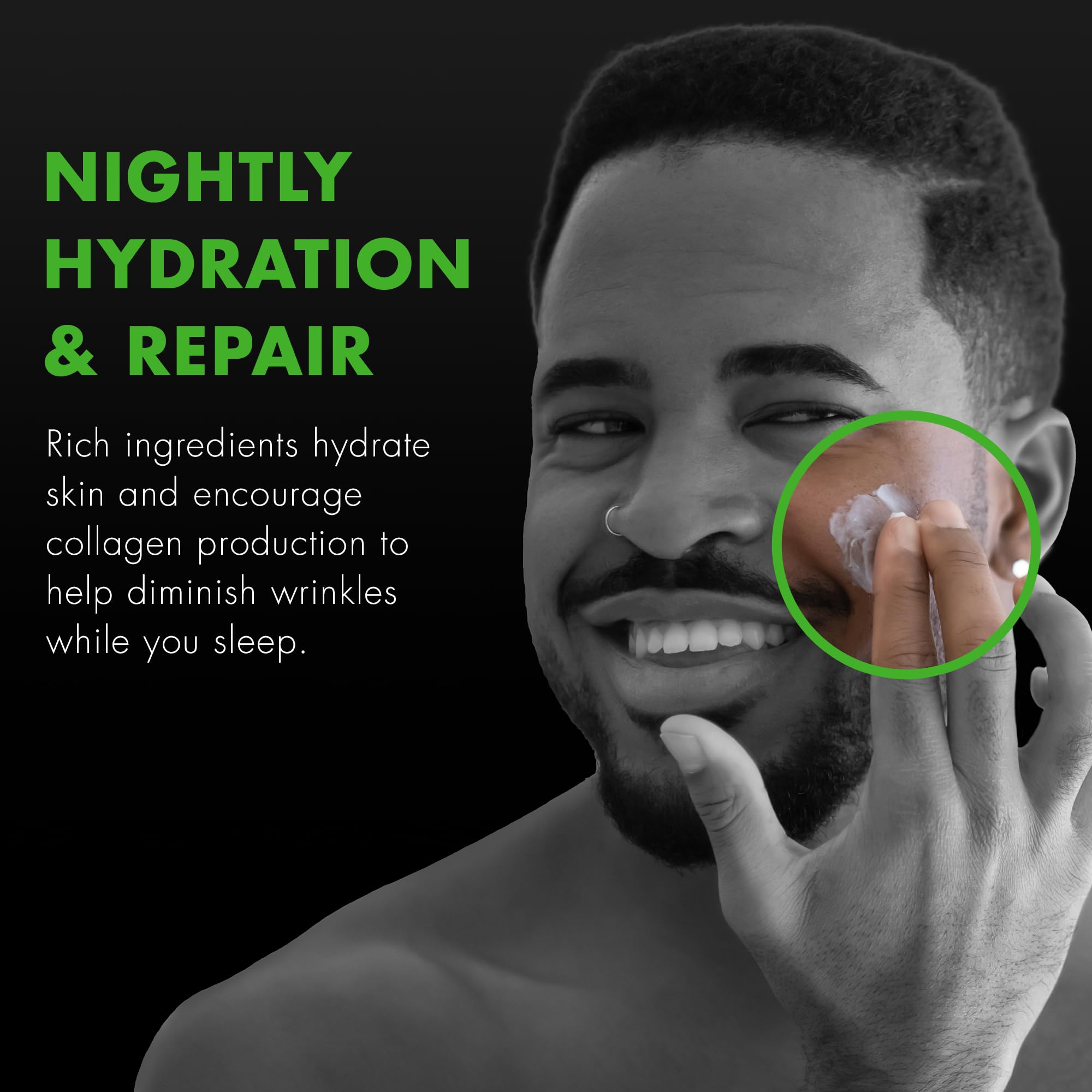 Tiege Hanley Mens Night Cream for Face, PM Bedtime Facial Moisturizer - Anti-Aging Night Time Wrinkle Cream for Men with Sensitive Skin - Overnight Moisturizer for a Soft, Smooth, & Hydrated Skin