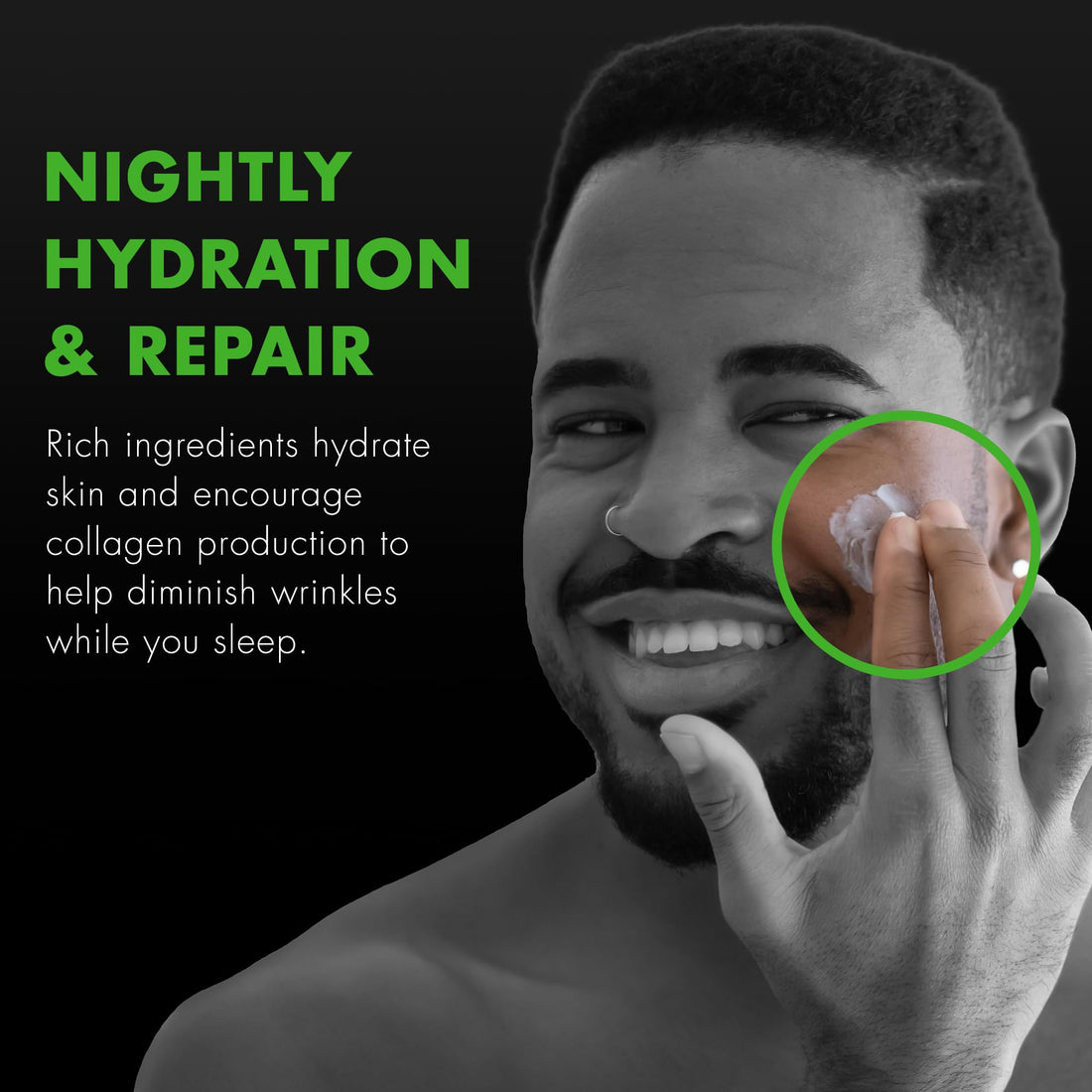 Tiege Hanley Mens Night Cream for Face, PM Bedtime Facial Moisturizer - Anti-Aging Night Time Wrinkle Cream for Men with Sensitive Skin - Overnight Moisturizer for a Soft, Smooth, & Hydrated Skin