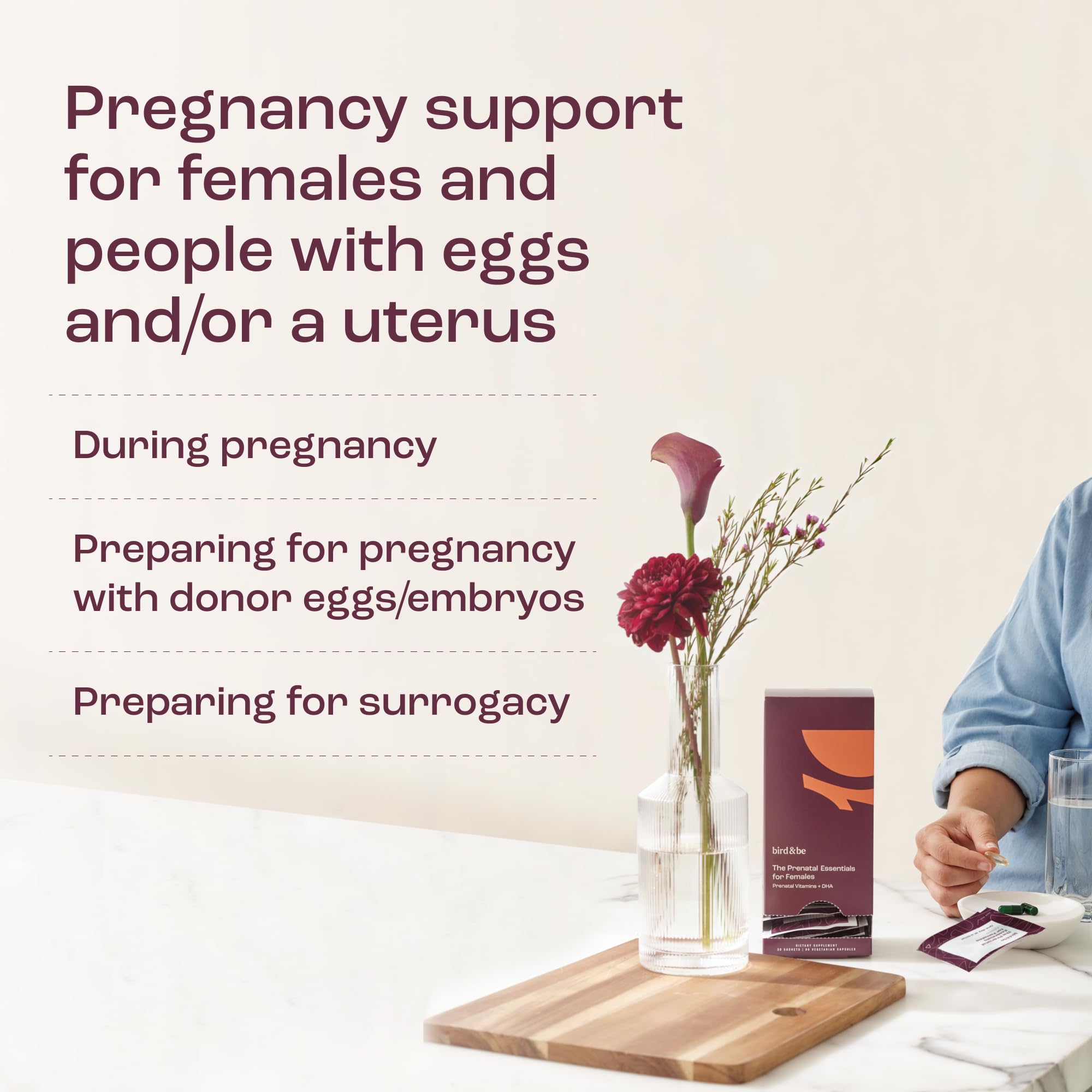 The Prenatal Essentials for Females - Vitamins to Support Pregnancy - Folic Acid, Methylated Folate, DHA (Omega-3), Choline and More - 30-Day Supply (HSA/FSA Eligible)