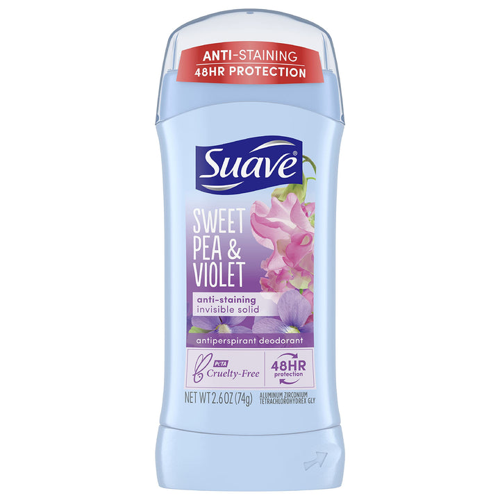 Suave Invisible Solid Anti Perspirant & Deodorant Sweet Pea & Violet 2.6 oz.