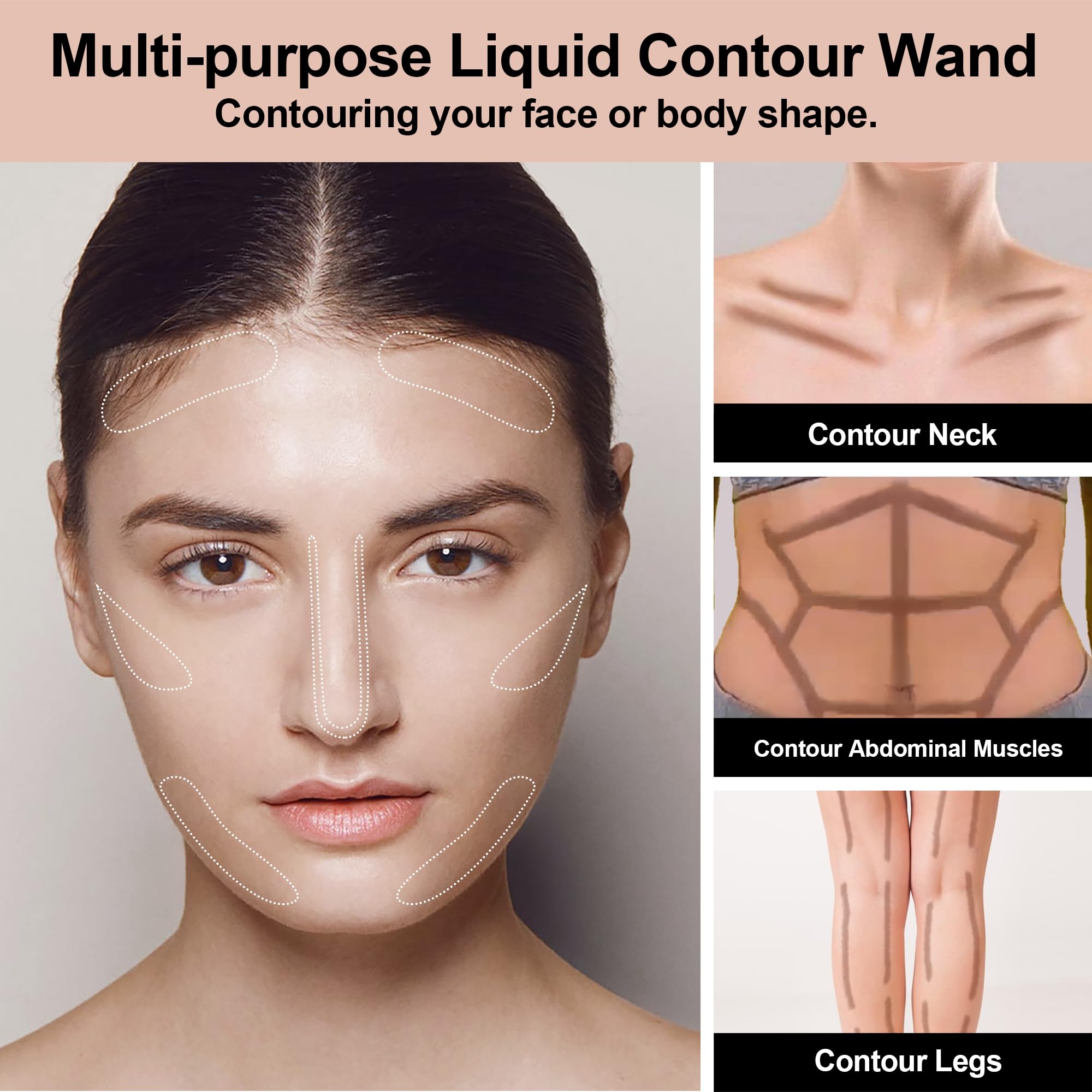 FV Cool Toned Contour Stick, Long Lasting Liquid Contour Wand, Lightweight, Blendable & Natural Cream Contour for Face, Vegan & Cruelty-free, 04 Grey