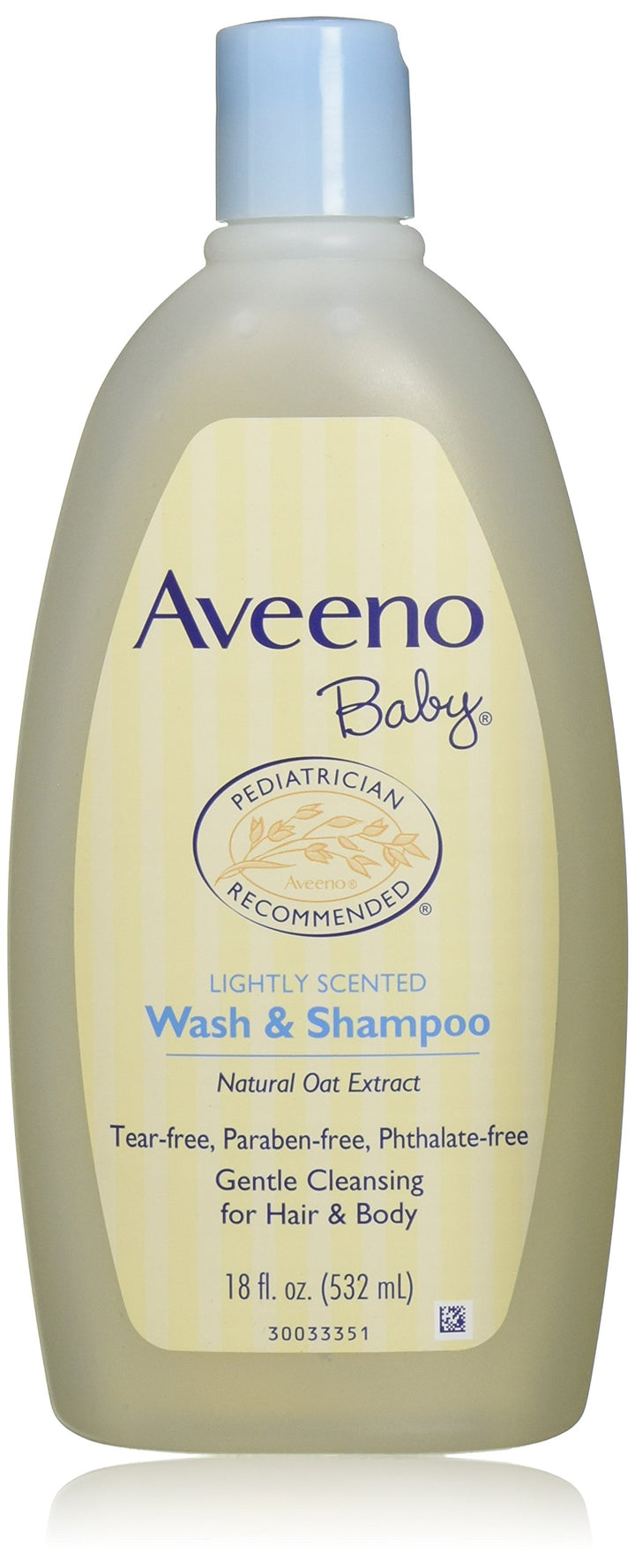 Aveeno Baby Wash & Shampoo, Lightly Scented, 8 Ounce (Pack of 1)