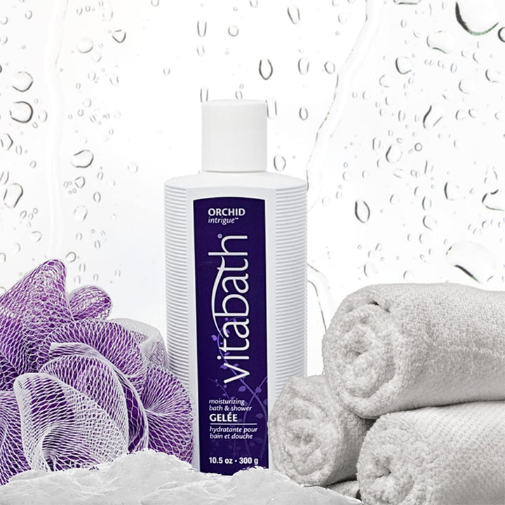 Vitabath Orchid Intrigue Bath & Shower Gelee Moisturizing Body Cleanser - Soothing Skin-Softening - Cruelty-Free, Paraben-Free - 10.5 oz