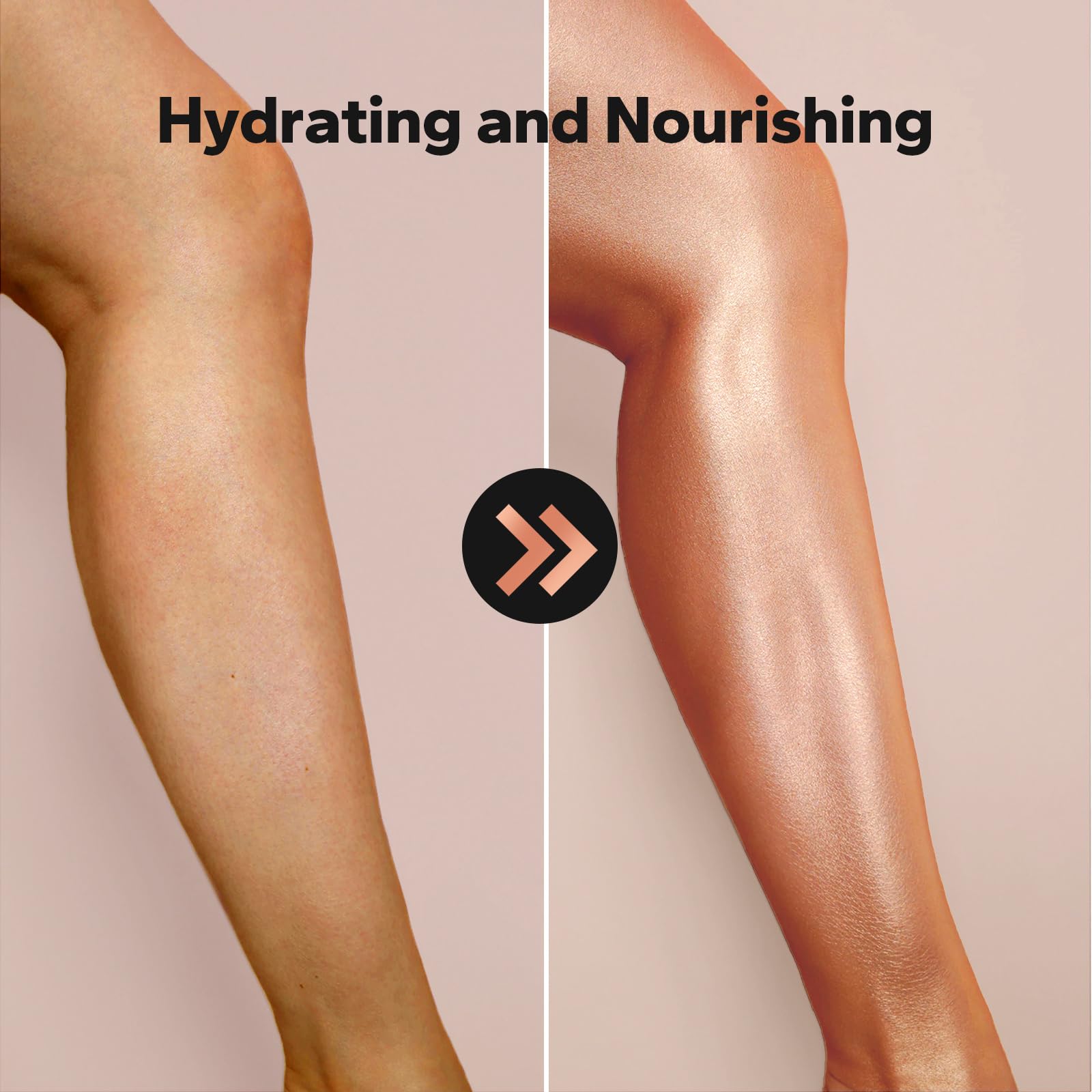 Body Shimmer Oil (4.1 Fl Oz), Body Shimmering, Long-Lasting Moisturizing, Body Oil for Radiant Glow, Glitter Glow Oil, Body & Face Makeup, Rose Gold