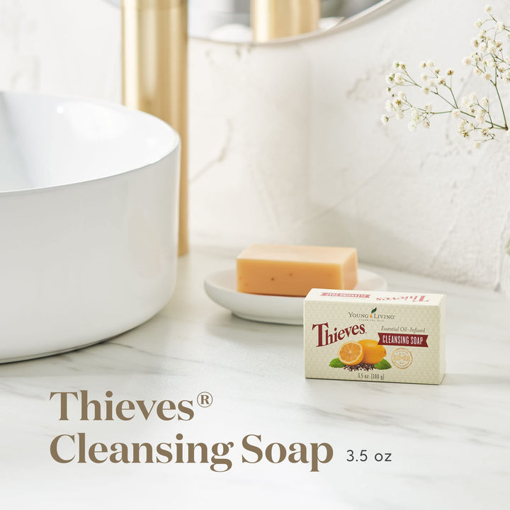 Thieves Essential Oil Cleansing Soap by Young Living Essential Oils - 3.5oz.