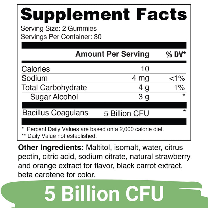 Yuve Vegan Probiotic Gummies, Probiotics for Women & Men, Sugar & Gluten-Free Gummy Probiotics, Digestive & Immune Support, 5 Billion CFU, Helps with Constipation, Bloating & Leaky Gut, Non-GMO - 60ct