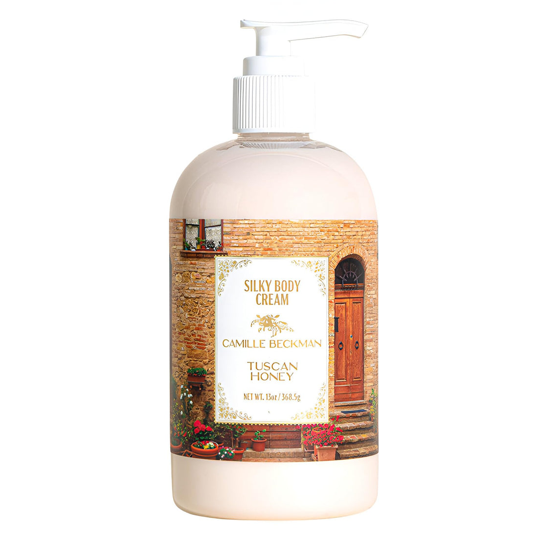 Camille Beckman Tuscan Honey Silky Body Cream 13 oz Pump Bottle by Camille Beckman