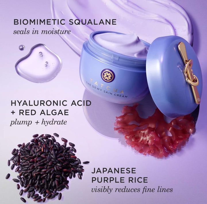 Tatcha The Jumbo Dewy Skin Cream | Rich Face Cream to Hydrate, Plump and Protect Dry and Combo Skin, 75 ml | 2.54 oz