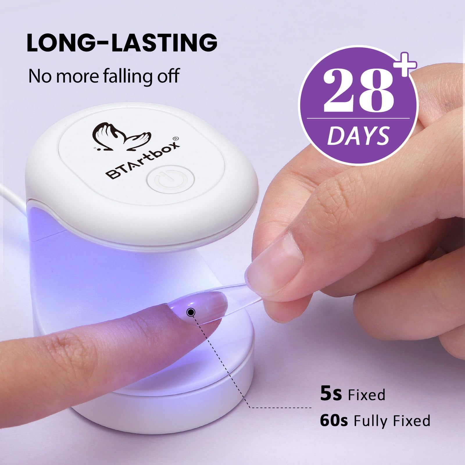 BTArtbox Solid Nail Gel - 15g Gel Nail for Acrylic Nails, Upgrade 3 in 1 Nail Gel for Fake Nails, Super Strong Gel Cured Needed, Easy to Use and 28 Days+ Long Last