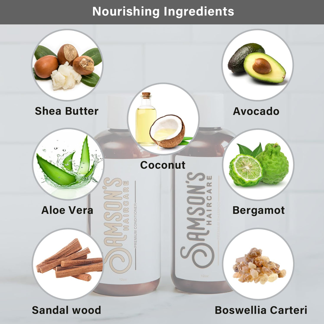 SAMSON'S HAIRCARE Daily Nourishing Conditioner, Paraben & Silicon-FREE Safe Ingredients, For Daily Use, Skin and color safe PH level, 12 oz.