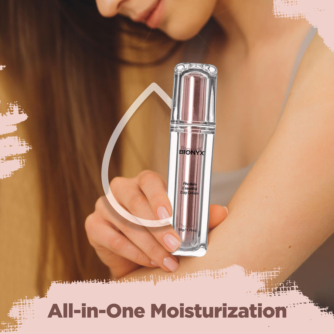 Bionyx Rhodium Day Cream for Face - Moisturizing Face Cream with Sunflower and Shea Butter - Wrinkle Cream for Face - 1.76 Fl. Oz.