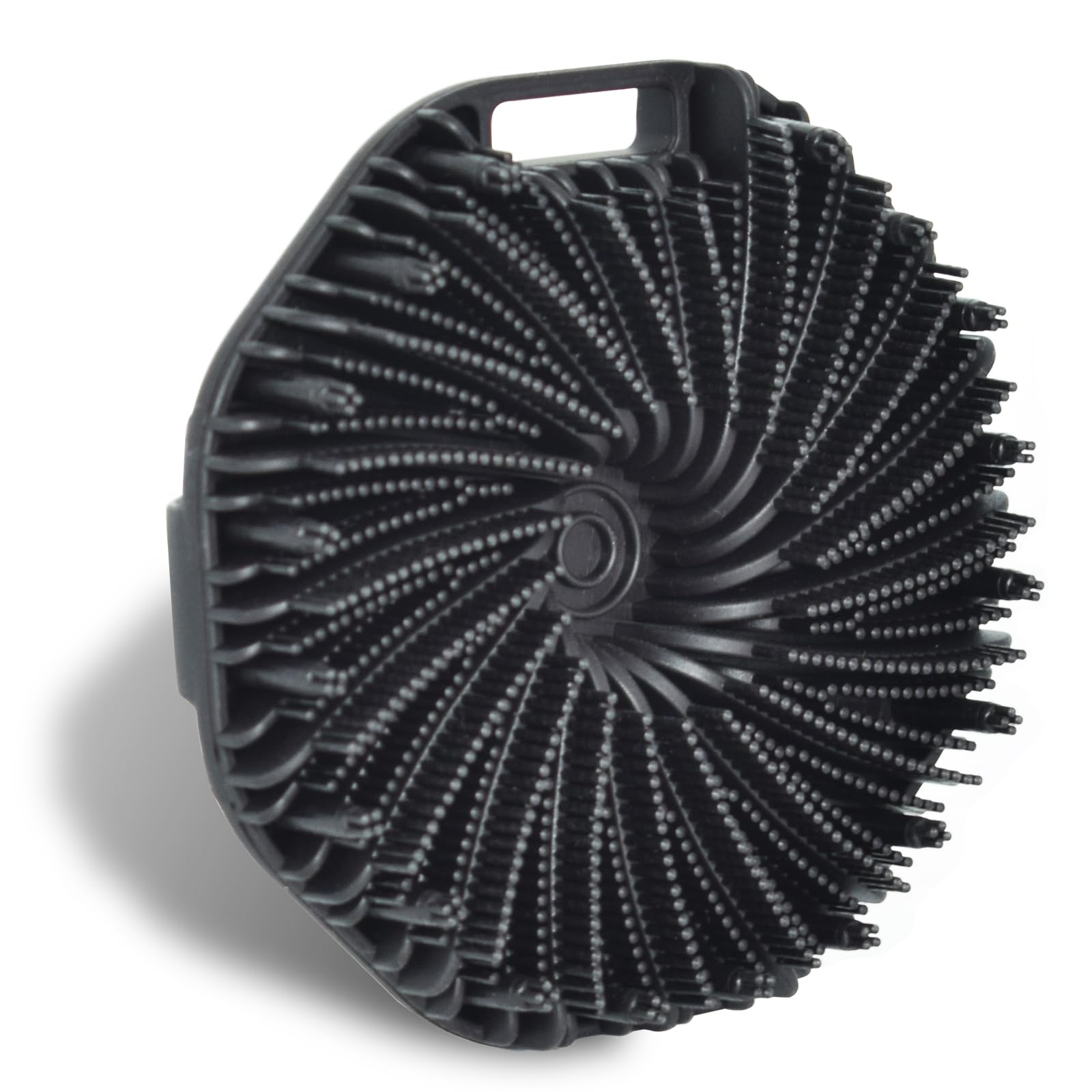 Silicone Body Scrubber,Exfoliating Bath Shower Brush Scrubbers Exfoliator for Sensitive Skin,Effective Showering Exfoliation and Gentle Massage (Silicone Black)