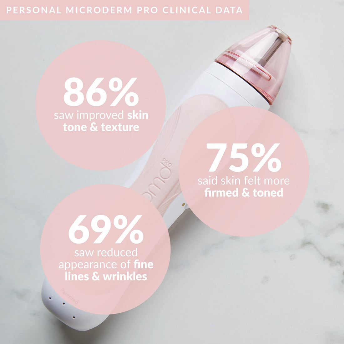 PMD Personal Microderm Pro - At-Home Microdermabrasion Machine with Kit for Face & Body - Exfoliating Crystals and Vacuum Suction for Fresh and Radiant Skin - High & Low Speed Options