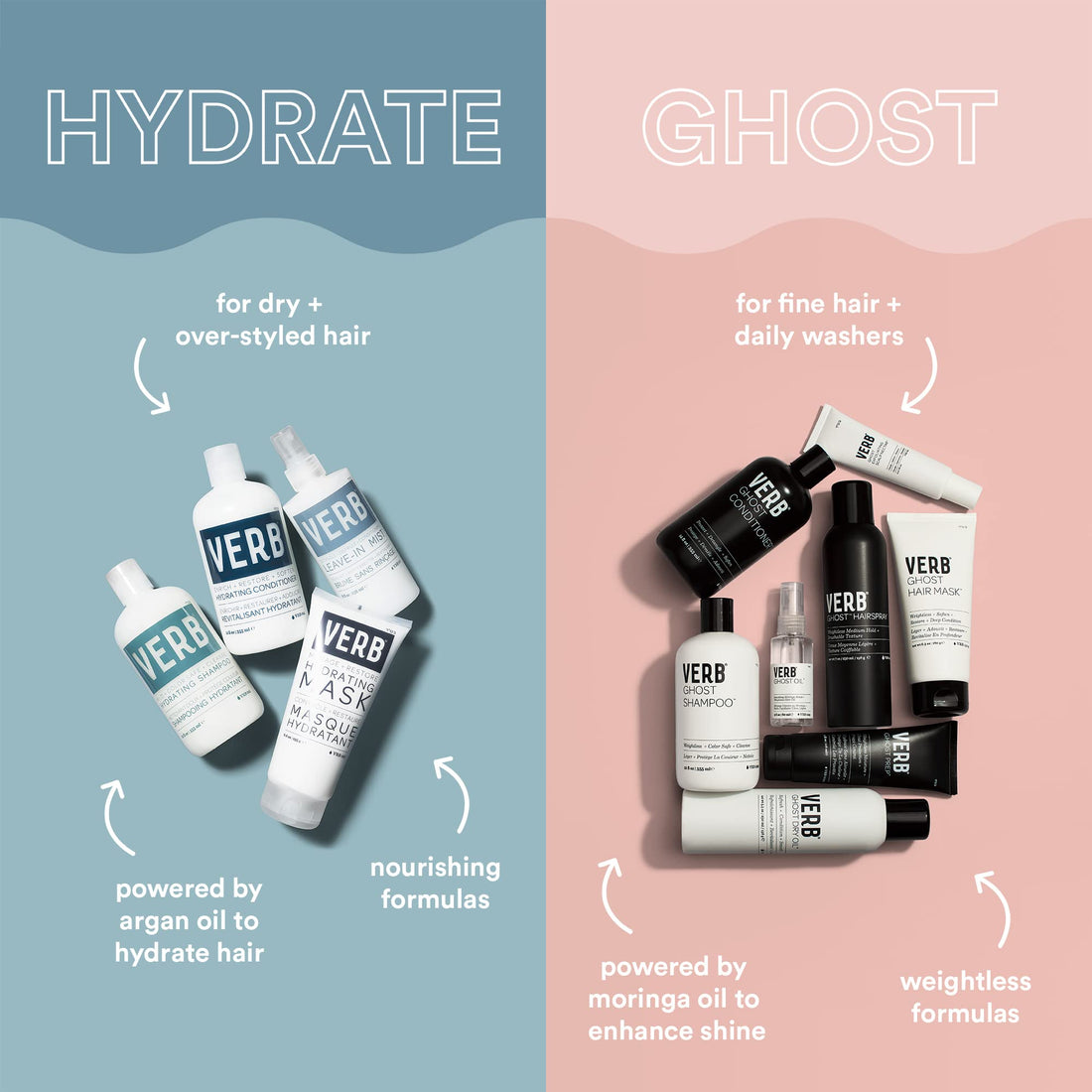 VERB GHOST SHAMPOO - 12oz (HYDRATE & COLOR SAFE)