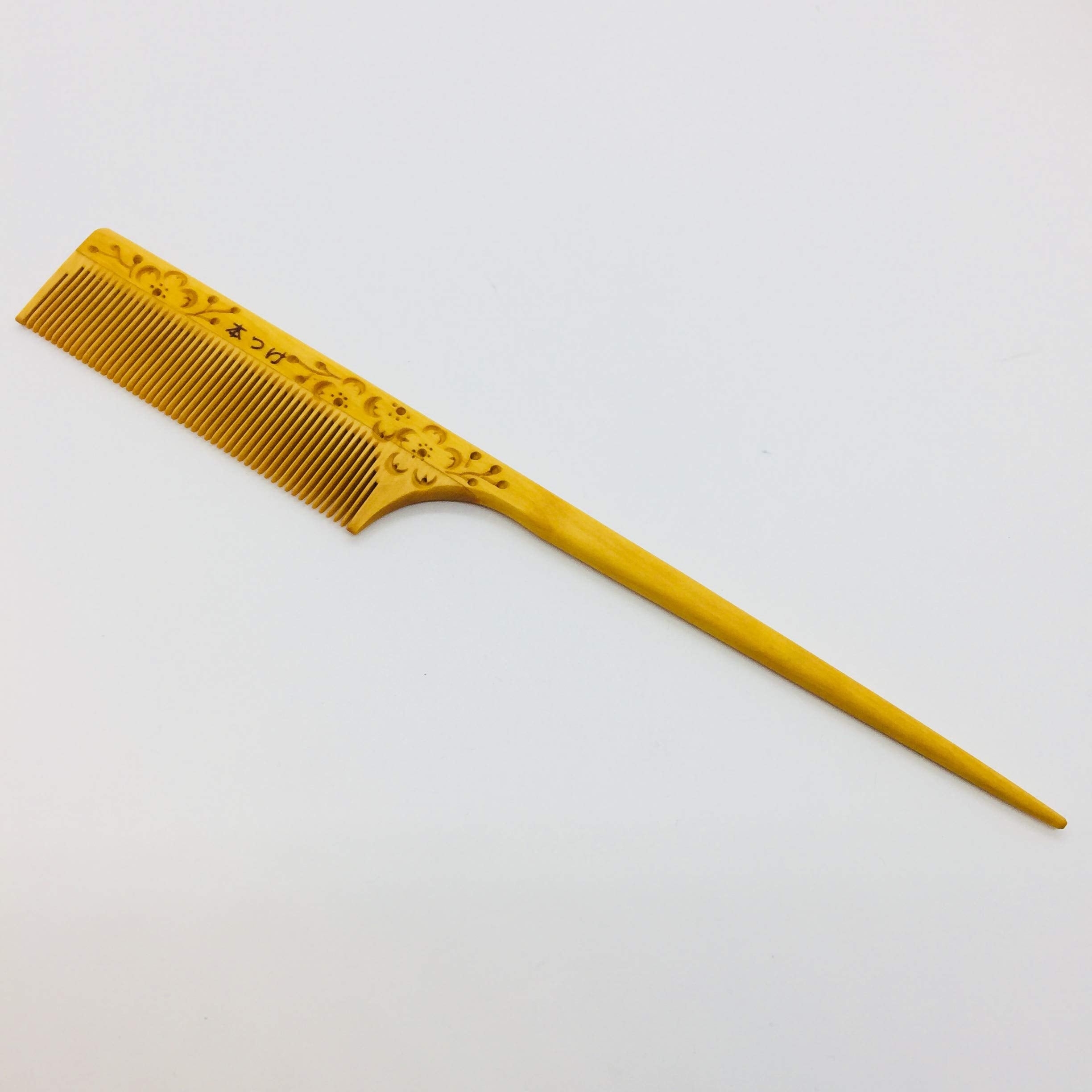 BambooParkJapan Bamboo Park Japan Japanese Hair Comb Tsuge Wood Comb (3 Size) (8.2 inch)