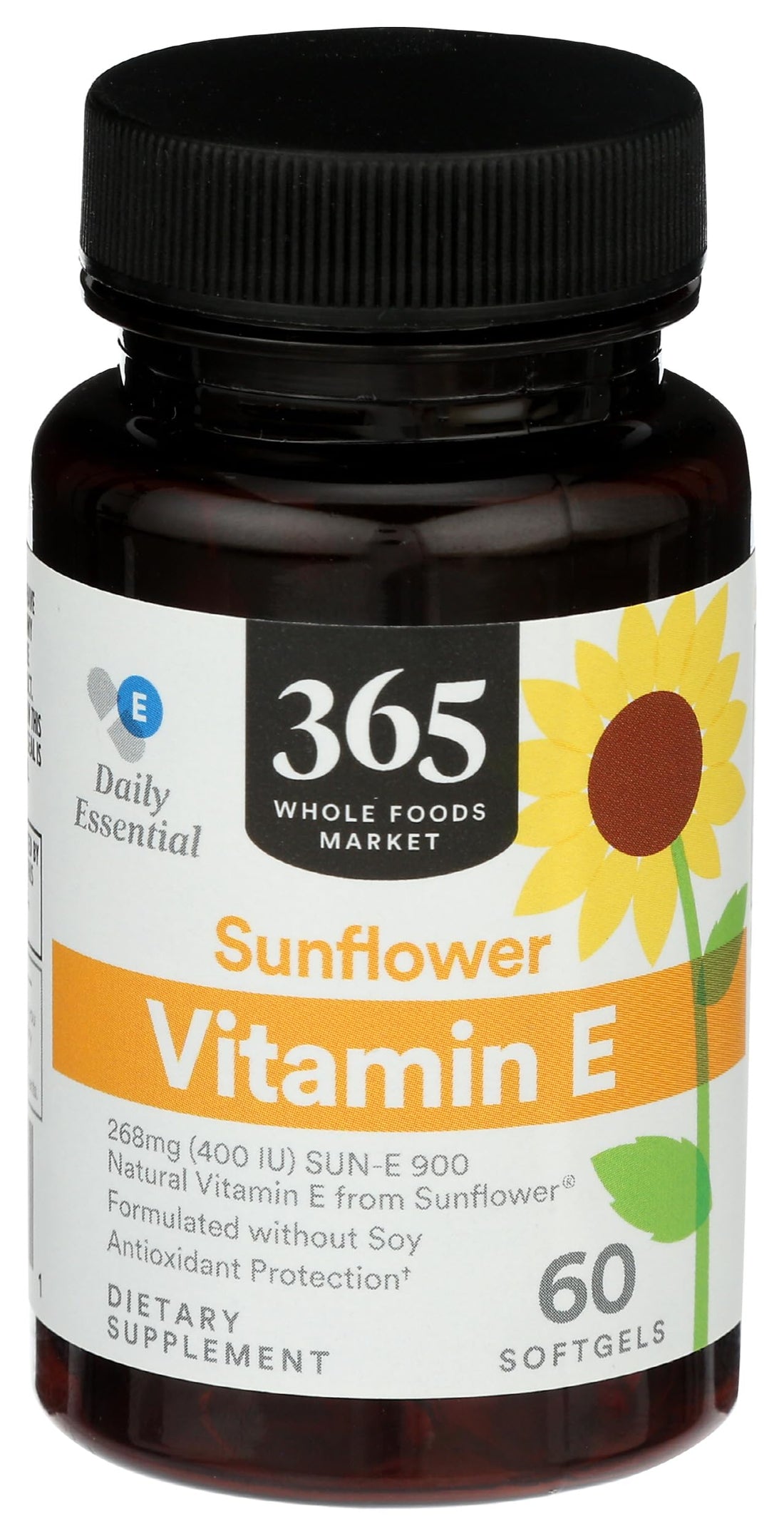 365 by Whole Foods Market, Sunflower Vitamin E, 60 Count