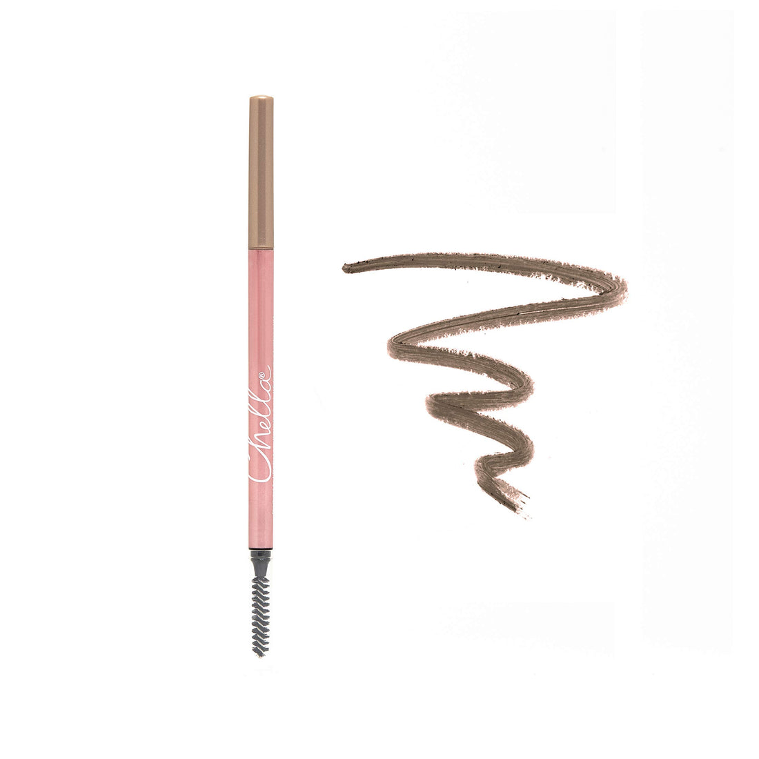 Chella Eyebrow Pencil, Marvelous Medium Brown - Vegan, Gluten Free, Cruelty Free, Paraben Free, Long Wearing, Smooth Consistency