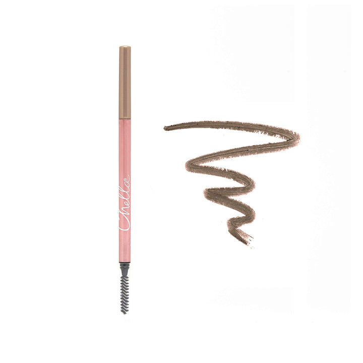 Chella Eyebrow Pencil, Marvelous Medium Brown - Vegan, Gluten Free, Cruelty Free, Paraben Free, Long Wearing, Smooth Consistency